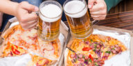 øl og pizza